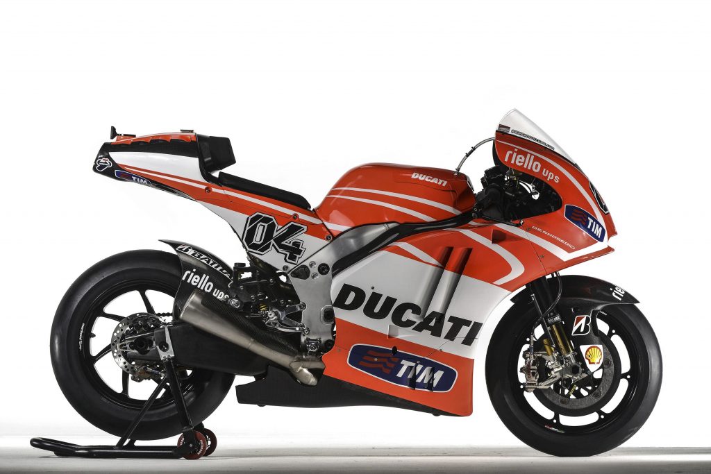 DOCU_GRUPO Handout photo of the Ducati Desmosedici GP13 MotoGP model that will compete in the MotoGP 2013 season